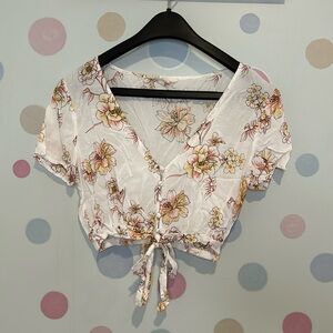 Flower crop top